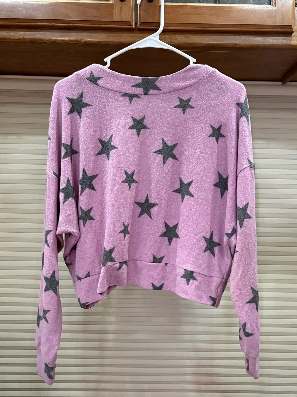 Self Esteem Lavender Pullover with Gray Star Accents